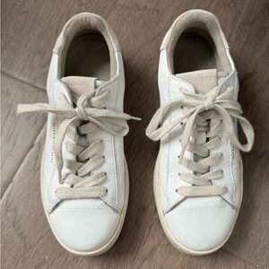 All Saints White Leather Sneakers size 36 or 5.5 Nordstrom